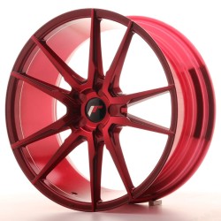 Japan Racing JR21 17x8 ET35 Blank Platinium Red