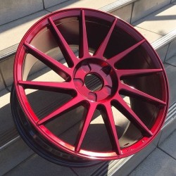 Japan Racing JR22 17x8 ET25-35 Blank Platinum Red