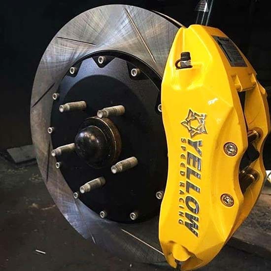 BBK 4POT 304mm x 26mm Honda JAZZ GE 08-14 w/ OE-front 231mm-rotor & centre hole: 61mm; P.C.D 4 *100mm YS02-HD-02D-036 Yellow Speed Brake Yellow Speed Racing  by https://www.track-frame.com 