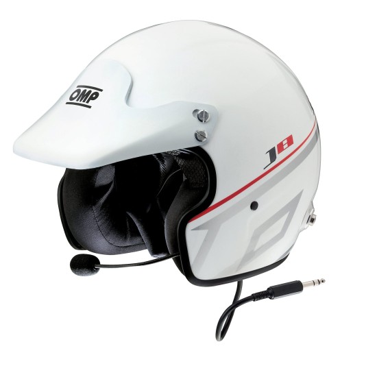 Helmet Omp J8 Intercom White J8 intercom Omp  by https://www.track-frame.com 
