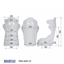 Sedile Sparco PRO ADV LF fibra di vetro