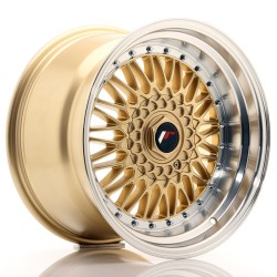 JR Wheels JR9 17x10 ET20 5x112/120 Gold w/ Machined Lip