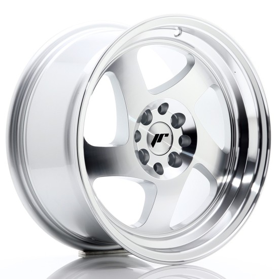 JR Wheels JR15 16x8 ET25 4x100/108 Silver Machined Face