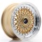 JR Wheels JR9 15x7 ET20 4x100/108 Gold w/ Machined Lip