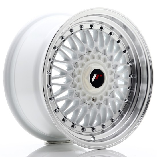 JR Wheels JR9 16x8 ET25 4x100/108 White w/ Machined Lip