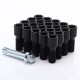 Set of 20 Short BLACK star bolts 12x1,25 + Key