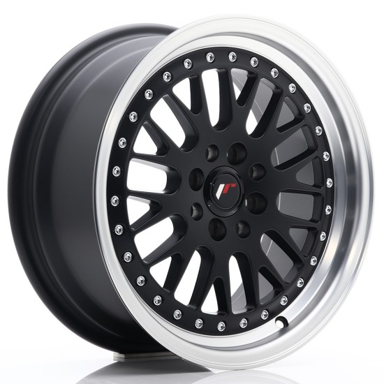 JR Wheels JR10 16x7 ET30 4x100/108 Matt Black w/ Machined Lip