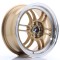 JR Wheels JR7 15x7 ET38 4x100/114 Gold w/ Machined Lip