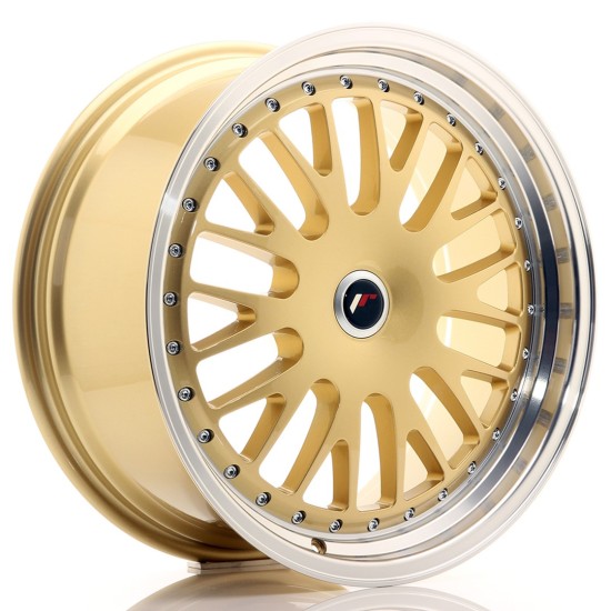 JR Wheels JR10 19x8,5 ET20-35 BLANK Gold w/ Machined Lip