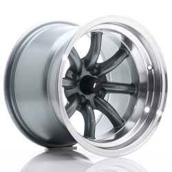 JR Wheels JR19 15x10,5 ET-32 4x100 Gun Metal w/ Machined Lip