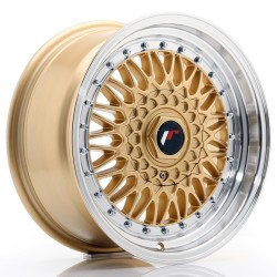 JR Wheels JR9 16x7,5 ET25 4x100/108 Gold w/ Machined Lip