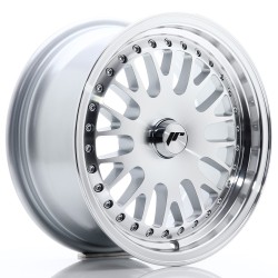 JR Wheels JR10 15x7 ET30 BLANK Silver Machined Face