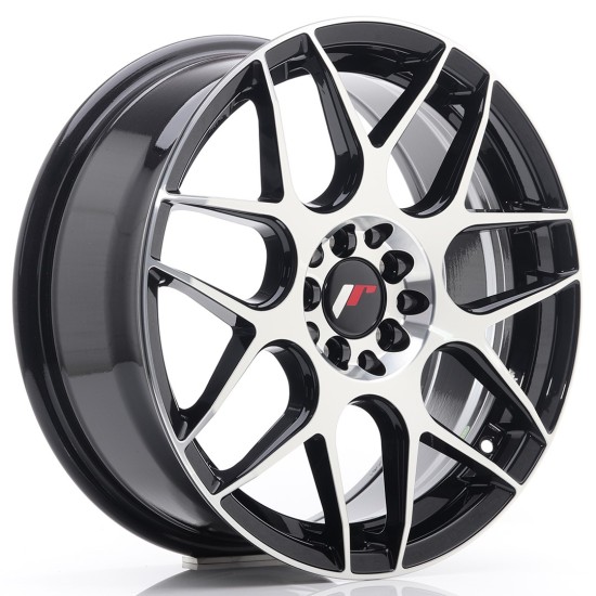 JR Wheels JR18 17x7 ET40 4x100/114 Black Machined Face