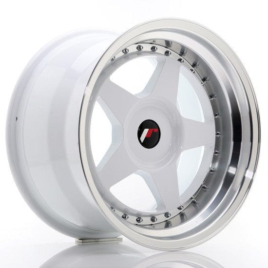 JR Wheels JR6 17x10 ET20 BLANK White w/ Machined Lip