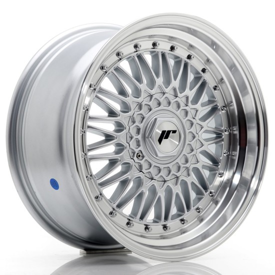 JR Wheels JR9 17x8,5 ET20 5x112/120 Silver w/ Machined Lip+Silver Rivets