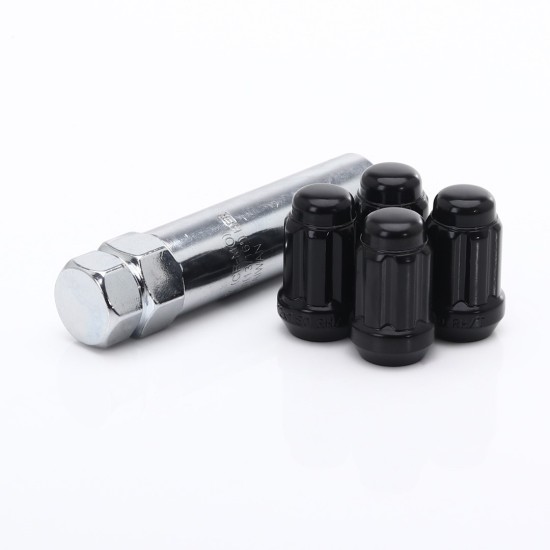 Anti-theft lug nuts JR ATN1 - 12x1,25 Black