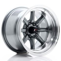 JR Wheels JR19 14x9 ET-25 4x100/114 Gun Metal w/ Machined Lip