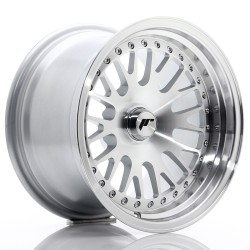 JR Wheels JR10 15x9 ET0-20 BLANK Silver Machined Face