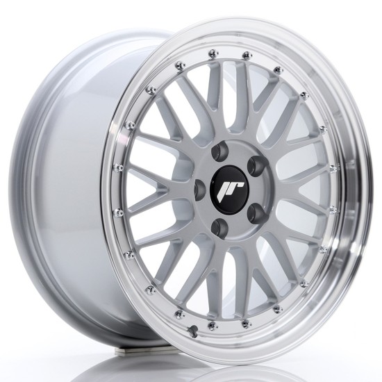 JR Wheels JR23 17x8 ET35 5x100 Hyper Silver w/ Machined Lip