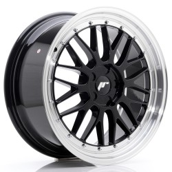 JR Wheels JR23 19x8,5 ET20-50 5H BLANK Gloss Black w/ Machined Lip