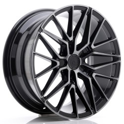 JR Wheels JR38 18x8 ET42 5x112 Black Brushed w/ Tinted Face