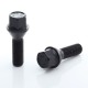 Set of 20 HEX17 tapered bolt M12x1,25 x28mm Black