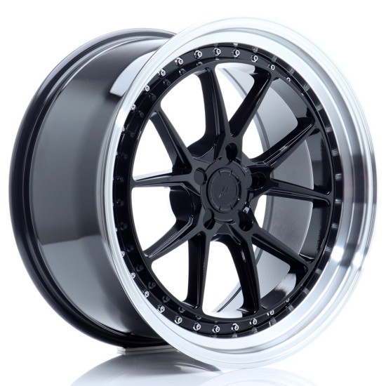 JR Wheels JR39 19x9,5 ET15-35 5H BLANK Gloss Black w/ Machined Lip