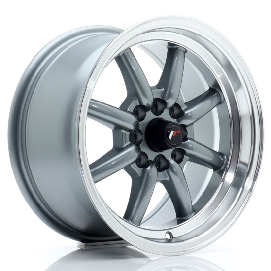 JR Wheels JR19 15x8 ET20 4x100/114 Gun Metal w/ Machined Lip