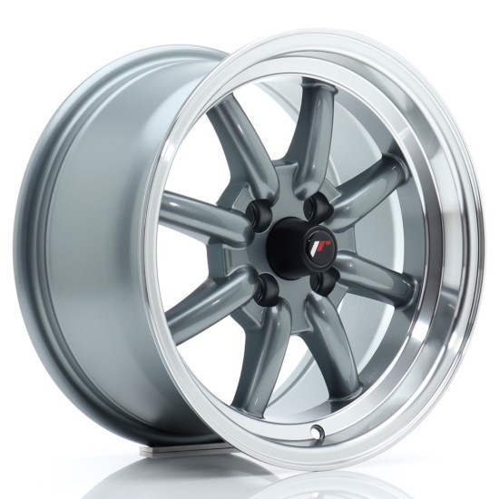 JR Wheels JR19 15x8 ET20 4x100 Gun Metal w/ Machined Lip