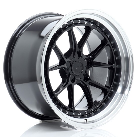 JR Wheels JR39 18x10,5 ET15-22 5H BLANK Gloss Black w/ Machined Lip