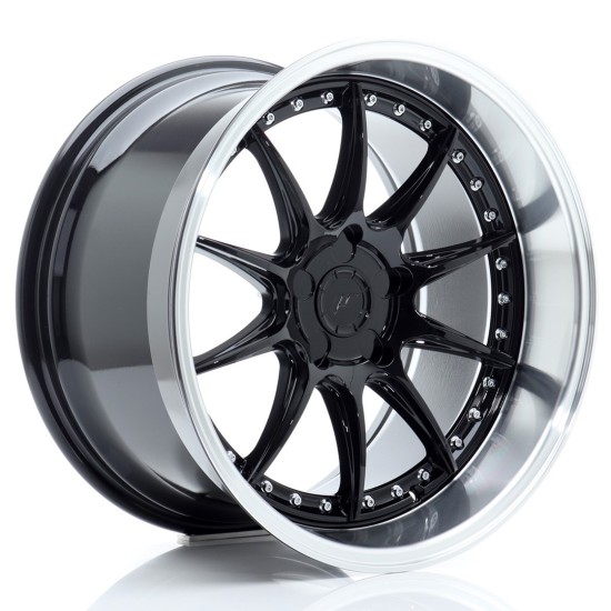 JR Wheels JR41 18x10,5 ET15-25 5H BLANK Gloss Black w/ Machined Lip