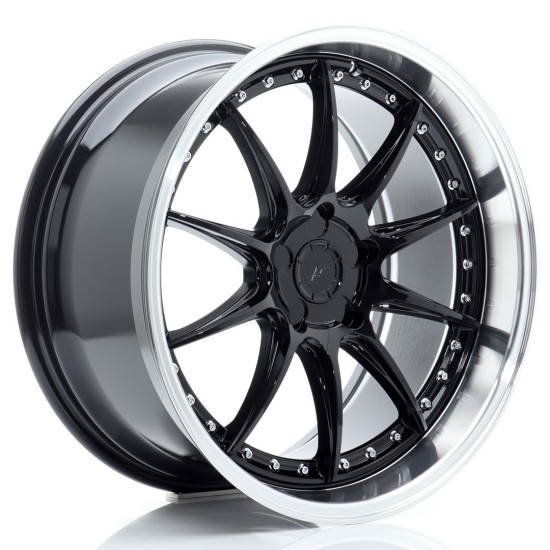 JR Wheels JR41 19x9,5 ET12-22 5H BLANK Gloss Black w/ Machined Lip