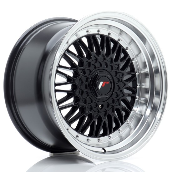 JR Wheels JR9 17x10 ET20 BLANK Gloss Black w/ Machined Lip