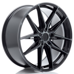 JR Wheels JR44 21x9 ET20-40 5H BLANK Black Machined w/ Tinted Face