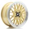 JR Wheels JR23 16x7 ET20 4x100 Gold w/ Machined Lip