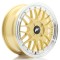 JR Wheels JR23 16x7 ET20-45 4H BLANK Gold w/ Machined Lip