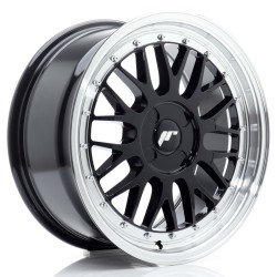 JR Wheels JR23 17x7,5 ET20-40 4H BLANK Gloss Black w/ Machined Lip