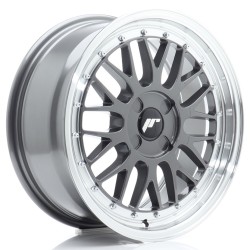 JR Wheels JR23 17x7,5 ET20-40 4H BLANK Hyper Gray w/ Machined Lip