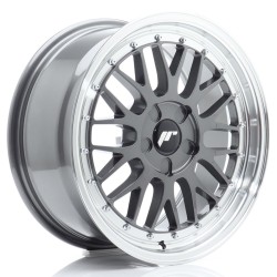 JR Wheels JR23 17x7,5 ET20-40 5H BLANK Hyper Gray w/ Machined Lip