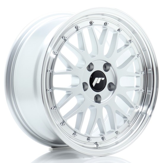 JR Wheels JR23 17x8 ET20 5x120 Hyper Silver w/ Machined Lip