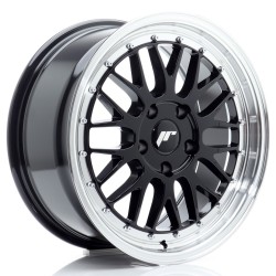 JR Wheels JR23 17x8 ET35 5x120 Gloss Black w/ Machined Lip