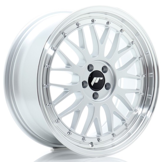 JR Wheels JR23 18x8 ET35 5x100 Hyper Silver w/ Machined Lip