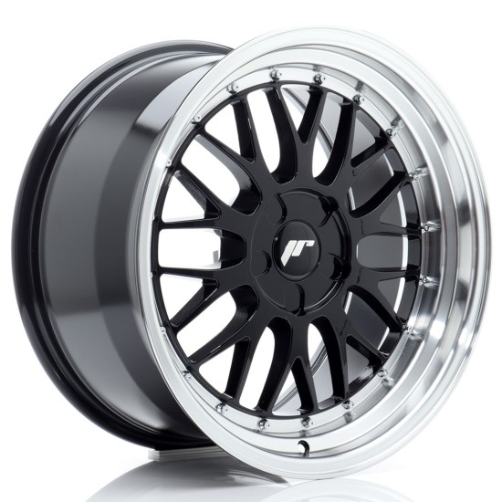 JR Wheels JR23 18x9,5 ET20-48 5H BLANK Gloss Black w/ Machined Lip