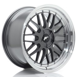 JR Wheels JR23 19x9 ET20-40 5H BLANK Hyper Gray w/ Machined Lip