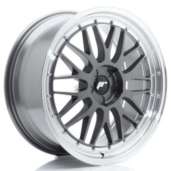 JR Wheels JR23 20x8 ET20-40 5H BLANK Hyper Gray w/ Machined Lip