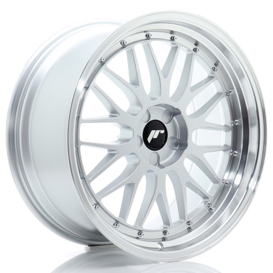 JR Wheels JR23 20x10 ET20-40 5H BLANK Hyper Silver w/ Machined Lip