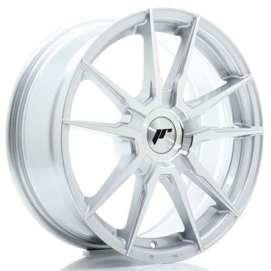 JR Wheels JR21 17x7 ET20-40 BLANK Machined Silver