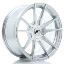 JR Wheels JR21 17x9 ET20-45 BLANK Silver Machined Face