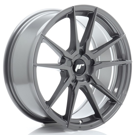 JR Wheels JR21 18x8 ET37 5x100 Hyper Gray