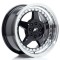 JR Wheels JR6 15x7 ET25 4x100/108 Gloss Black w/ Machined Lip